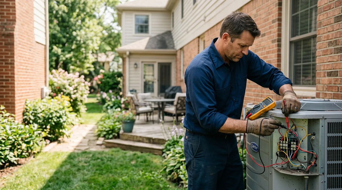 HVAC technician working near California, MO